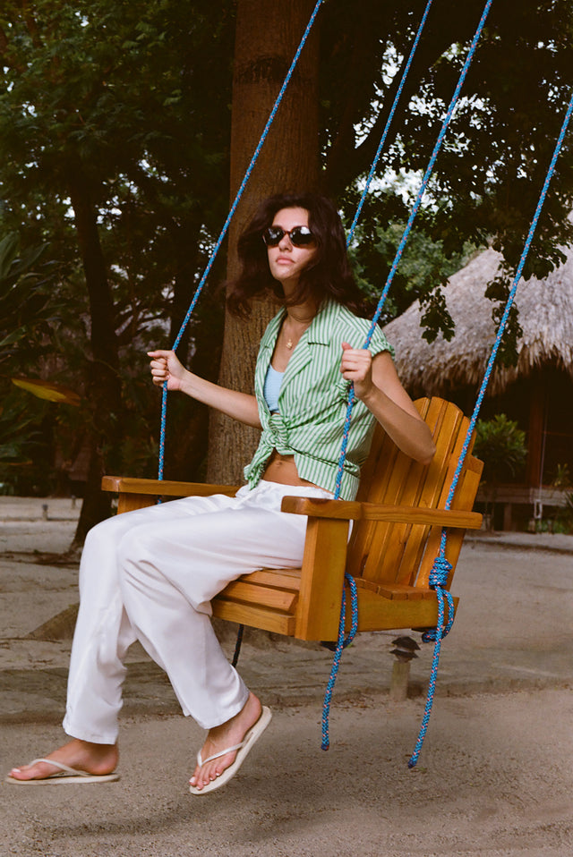 The Notched Collar Short Sleeve, Coppola Stripes